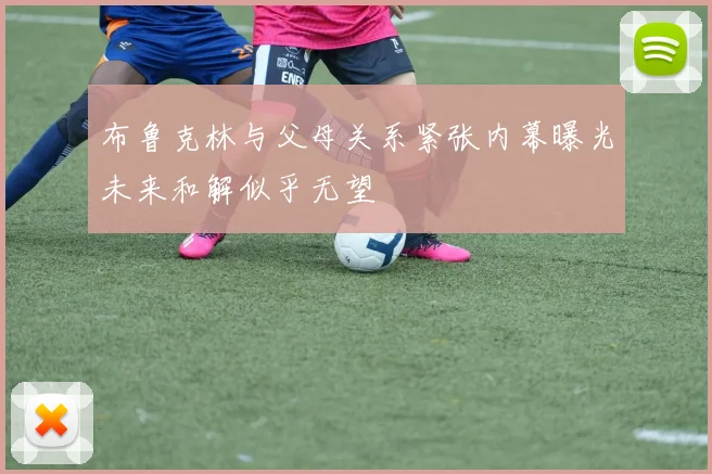 布鲁克林与父母关系紧张内幕曝光未来和解似乎无望